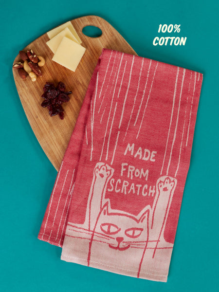 Blue Q Dish Towel - Made From Scratch Cat