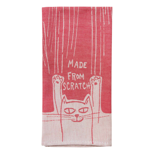 Blue Q Dish Towel - Made From Scratch Cat