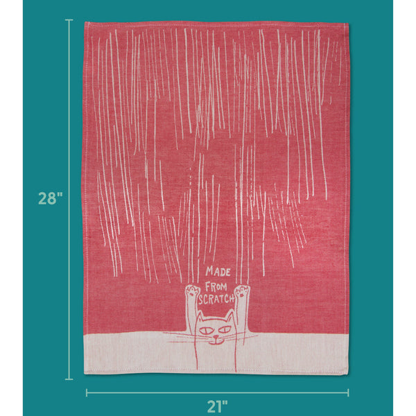 Blue Q Dish Towel - Made From Scratch Cat