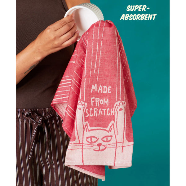 Blue Q Dish Towel - Made From Scratch Cat