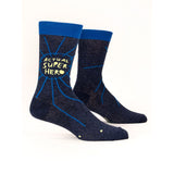 Blue Q Men's Socks - Actual Superhero