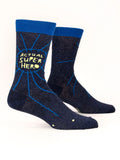 Blue Q Men's Socks - Actual Superhero