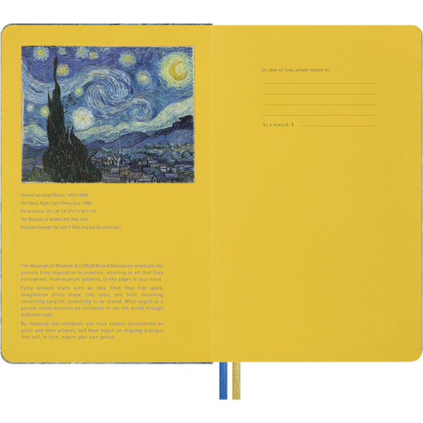 Moleskine Classic Ruled Harcover Notebook, Large - MoMA Vincent van Gogh