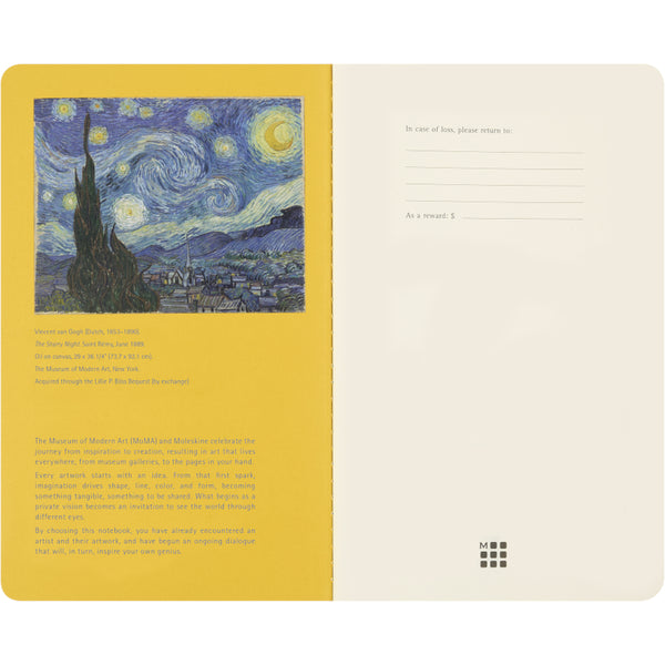 Moleskine Cahier Plain Journals 2pk, Large - MoMA Vincent van Gogh