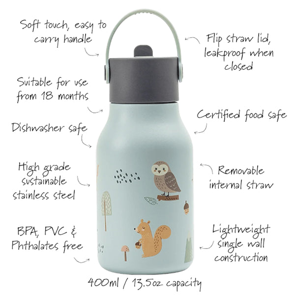 Little Lund Water Bottle - Woodland