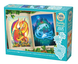 Cobble Hill 350pc Family Puzzle - Night & Day Dragon