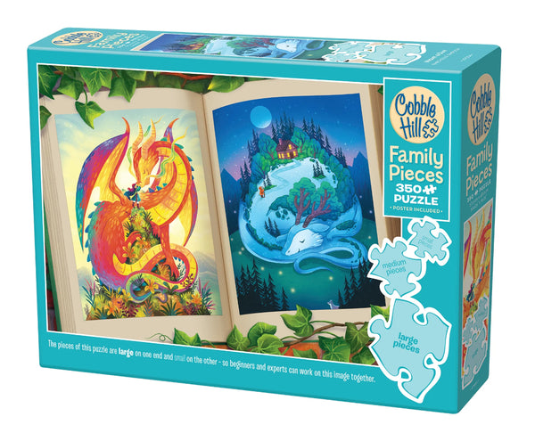 Cobble Hill 350pc Family Puzzle - Night & Day Dragon