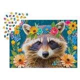 Enjoy Puzzle 1000pc Puzzle - Floral Raccoon