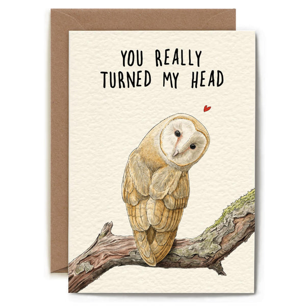Bewilderbeest Greeting Card - You Really Turned My Head