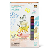 Tiger Tribe How to Paint - Watercolour Animals Kit