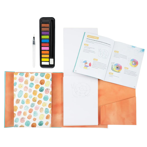 Tiger Tribe How to Paint - Watercolour Animals Kit