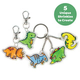 Tiger Tribe Shrinkorama Bag Tags - Dino