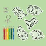 Tiger Tribe Shrinkorama Bag Tags - Dino