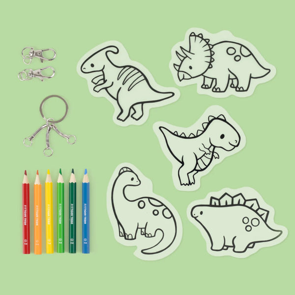 Tiger Tribe Shrinkorama Bag Tags - Dino