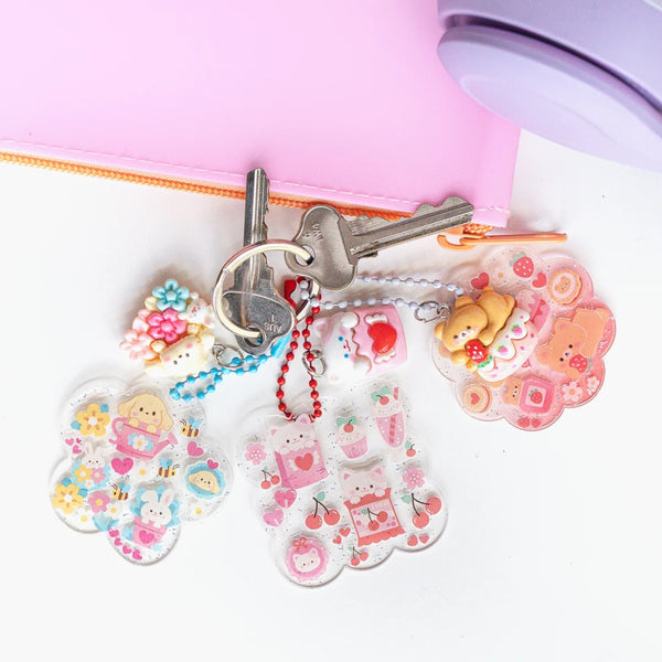 Tiger Tribe Bag Charm Kit - Kawaii Sticker Craft Kit