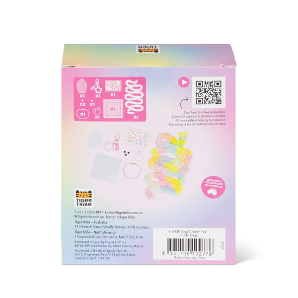 Tiger Tribe Bag Charm Kit - Fluffy Dog