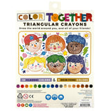 Ooly Color Together Triangular Crayons, Easy Grip - Set of 18