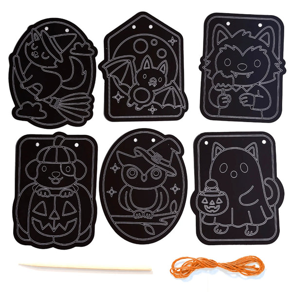 Ooly Scratch & Scribble Halloween Window Banner Kit - Boo Buddies