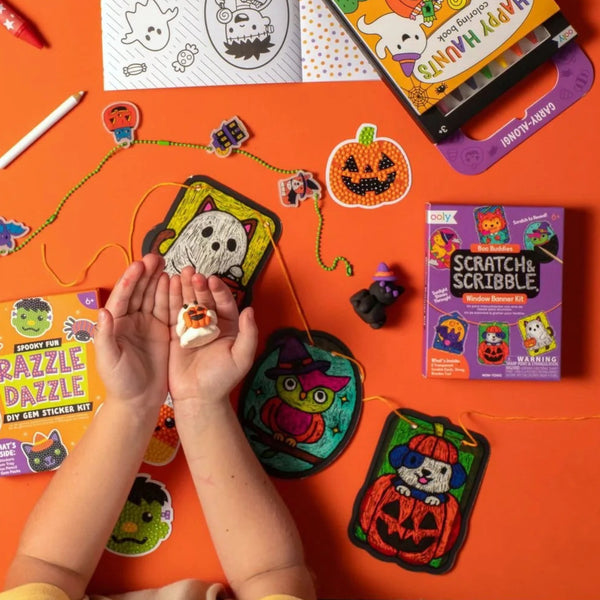 Ooly Scratch & Scribble Halloween Window Banner Kit - Boo Buddies