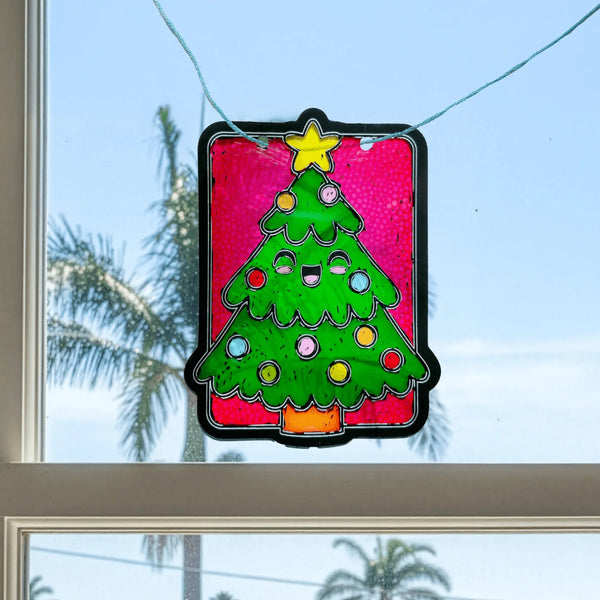 Ooly Scratch & Scribble Mini Window Banner Kit - Festive Friends