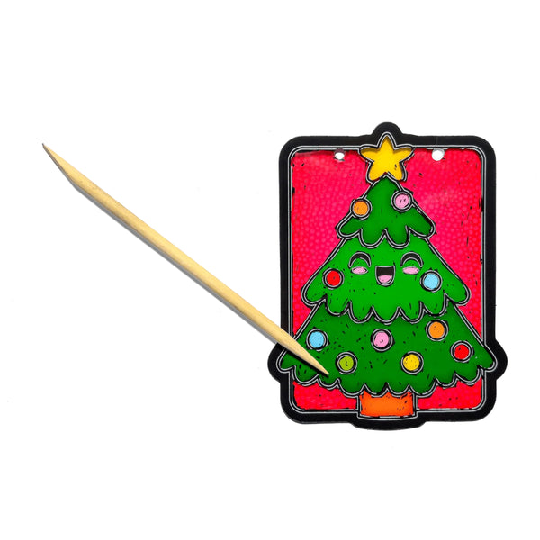 Ooly Scratch & Scribble Mini Window Banner Kit - Festive Friends