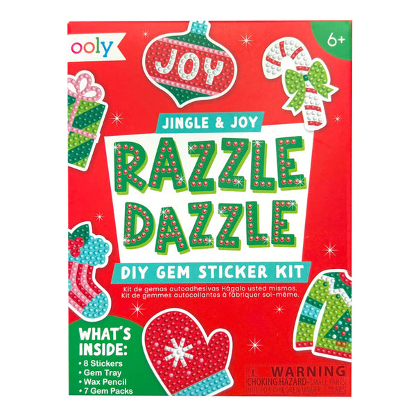Ooly Razzle Dazzle Mini DIY Gem Sticker Kit - Jingle & Joy