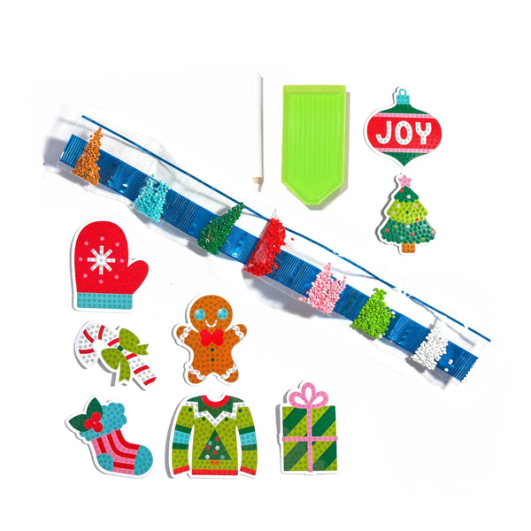 Ooly Razzle Dazzle Mini DIY Gem Sticker Kit - Jingle & Joy