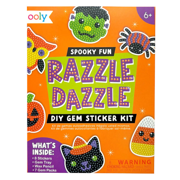 Ooly Razzle Dazzle DIY Gem Art Sticker Kit - Spooky Fun Halloween