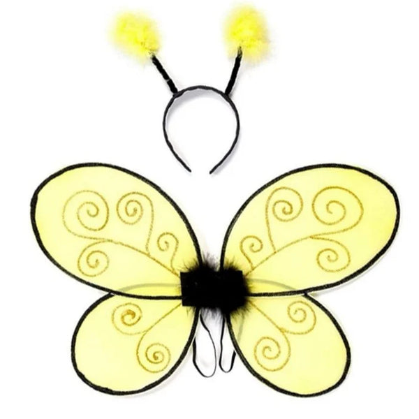 Great Pretenders Kids Costume - Bumble Bee Wings & Headband