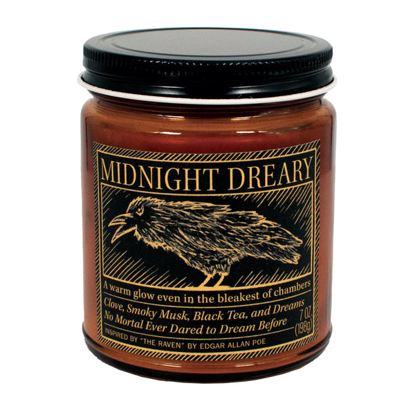 Unemployed Philosophers Guild Scented Candle - Midnight Dreary, Poe