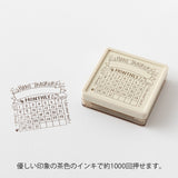 Midori Pre-Inked Paintable Stamp - Habit Tracker Cat Brown
