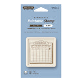Midori Pre-Inked Paintable Stamp - Calendar Brown