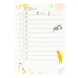 Midori Memo Pad To Do List - Cats