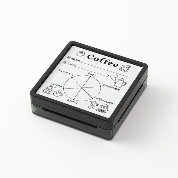 Midori Pre-Inked Paintable Stamp - Coffee