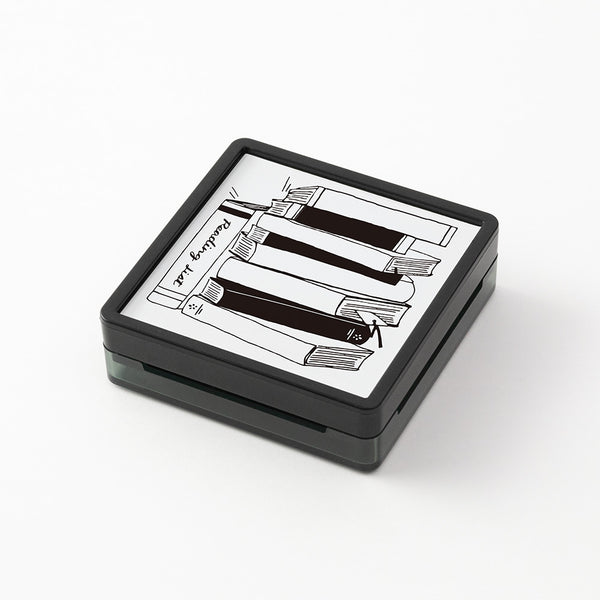 Midori Pre-Inked Paintable Stamp - Reading List
