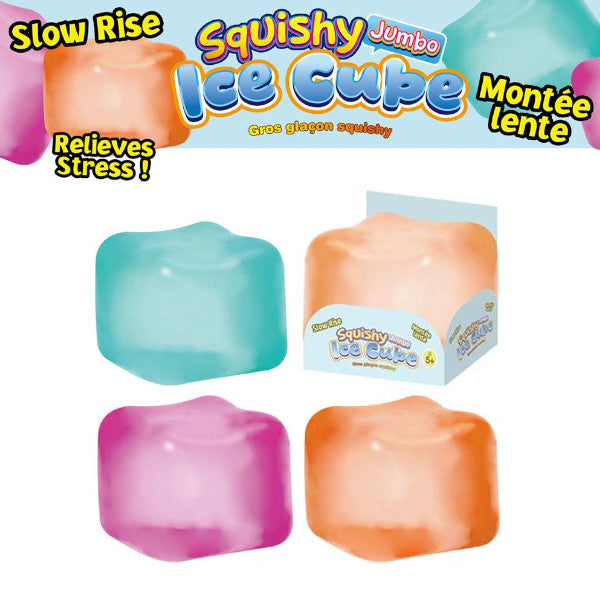 CTG Slow-Rise Jumbo Squishy Ice Cube Toy, Assorted