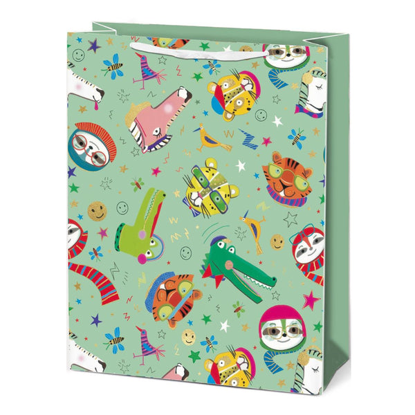 Paper Trendz Gift Bag, Large - Cool Animals