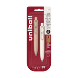 Uni-ball ONE P Gel Pen 0.5mm 2pk - Coffee & Yogurt