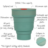 Lund Collapsible Coffee Cup - Mint