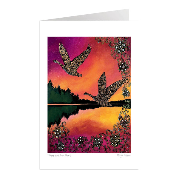 Indigenous Collection Greeting Card - Betty Albert: Where the Sun Shines