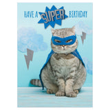 Second Nature Birthday Greeting Card - Super Cat