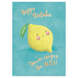 Second Nature Birthday Greeting Card - You're Simply the Zest! Lemon