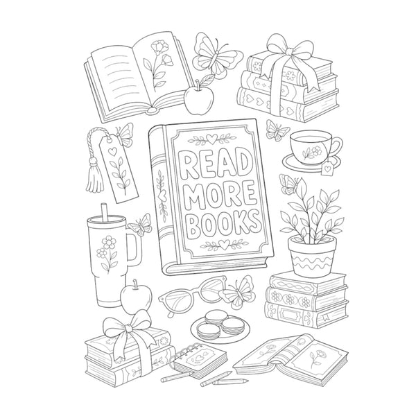 Creative Haven Colouring Book - Book Club