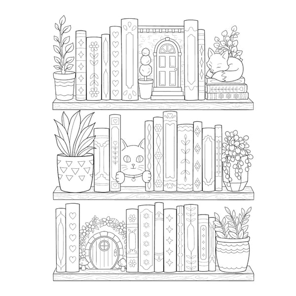 Creative Haven Colouring Book - Book Club