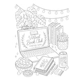 Creative Haven Colouring Book - Book Club