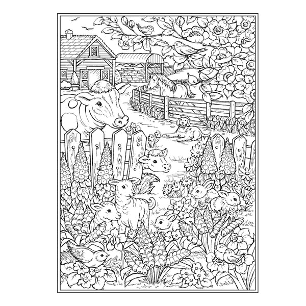 Creative Haven Colouring Book - Forever Spring