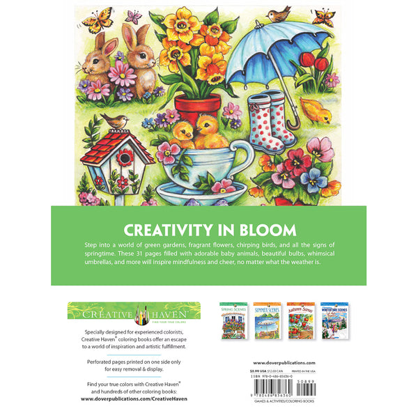 Creative Haven Colouring Book - Forever Spring