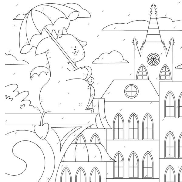 Dover Publications Creepy Cozy Gargoyles: A Colouring Book