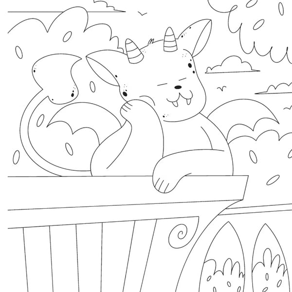 Dover Publications Creepy Cozy Gargoyles: A Colouring Book