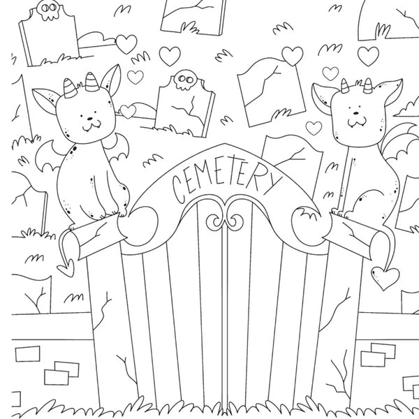 Dover Publications Creepy Cozy Gargoyles: A Colouring Book